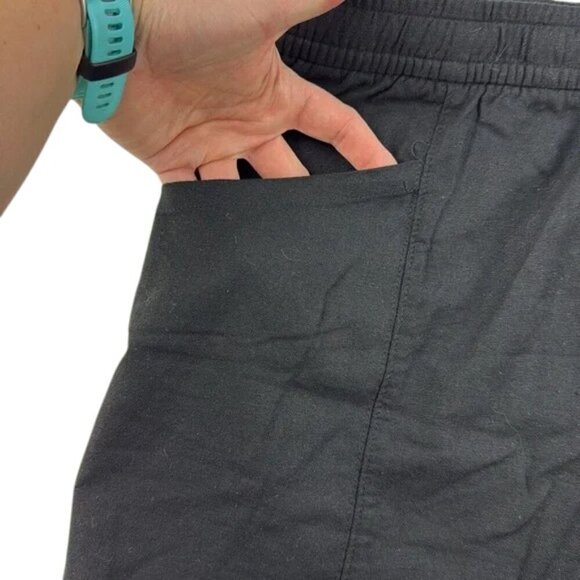 Old Navy Shorts High Rise Linen Blend Black Women's Size XL - Picture 7 of 8